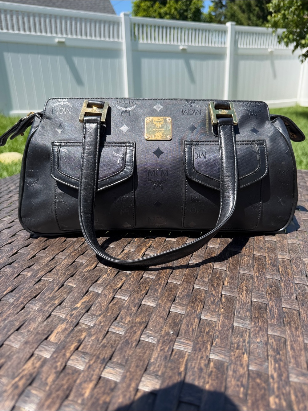 Vintage MCM Visetos Boston Bag